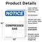 Signmission Compressed Gas OSHA Notice Sign, Plastic, 10in W x 14in L, 2PK OS-2PACK-NS-P-1014-V-10753 - alternate 5